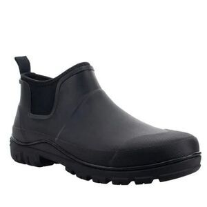 Staheekum Men's Waterproof Ankle Rain Boot, Black, 12